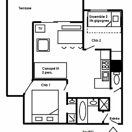 Apartment Fermes De Meribel Bat B - 3 Pieces 6 Personnes A Meribel Village Aux Pieds Des Pistes Et Acces A La Piscine Chauffee Mae-1706 *